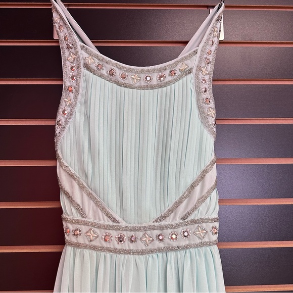 Forever 21 Ball Gown Dress Teal Green Formal Small - Picture 13 of 16